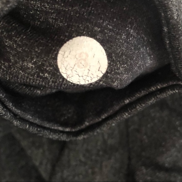 Lululemon Charcoal Black Mesh Panel Stretch Workout Crop Leggings - Picture 8 of 9